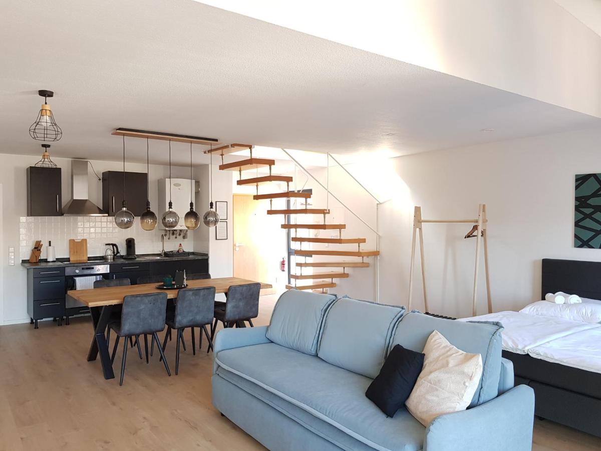 Amao-Green I 90Qm I Penthouse Maisonette Mit Rooftop I City Center I King-Size Betten Lahr  Exterior foto