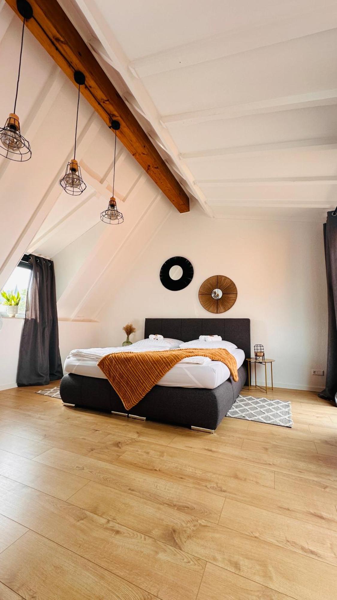 Amao-Green I 90Qm I Penthouse Maisonette Mit Rooftop I City Center I King-Size Betten Lahr  Exterior foto